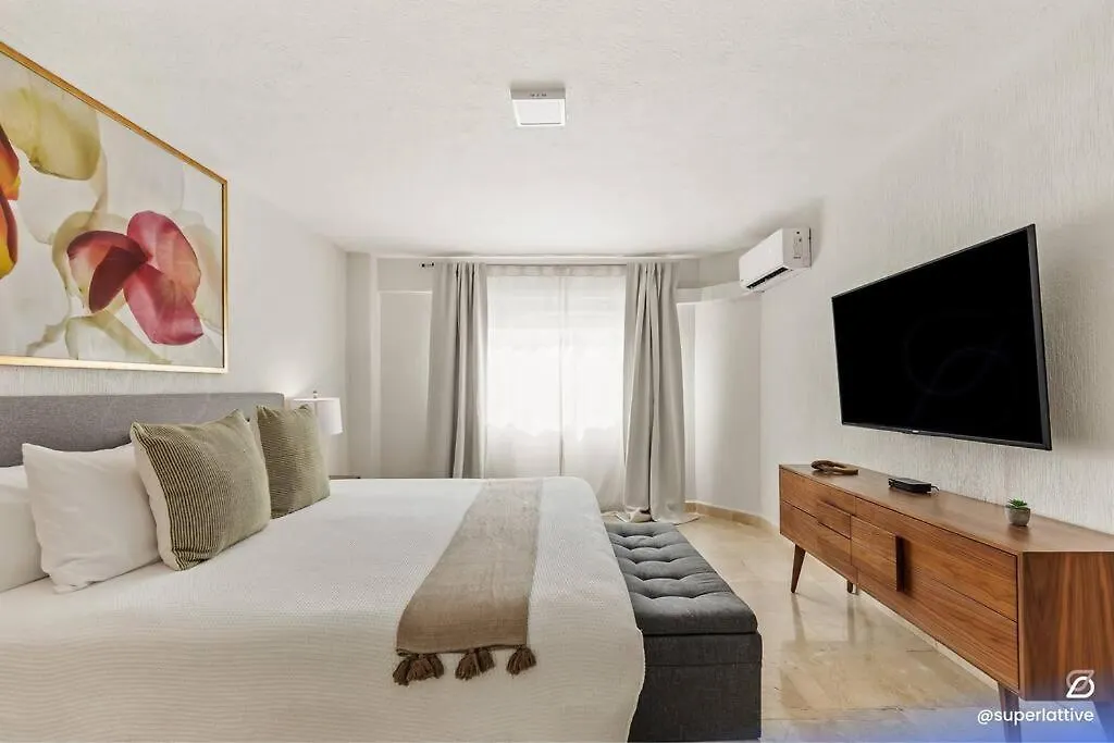 Apartment Villa De Lujo 2Br Vista Mar Playa Privada Cancun Mexico
