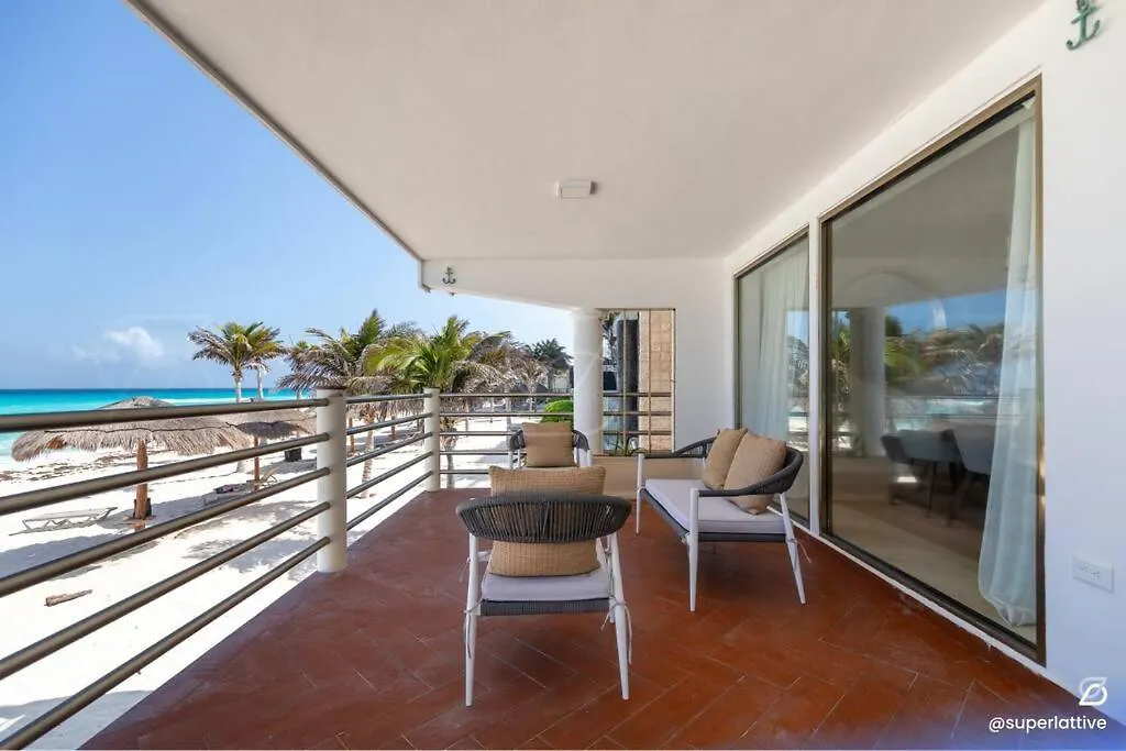 Apartment Villa De Lujo 2Br Vista Mar Playa Privada Cancun