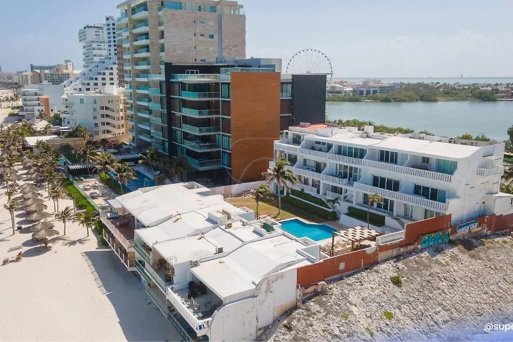 Villa De Lujo 2Br Vista Mar Playa Privada Cancun Apartment